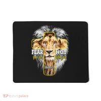 Christian Religious Bible Verse Sayings Lion Fear Scripture Mousepad thumb 0