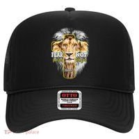 Christian Religious Bible Verse Sayings Lion Fear Scripture Hat thumb 0