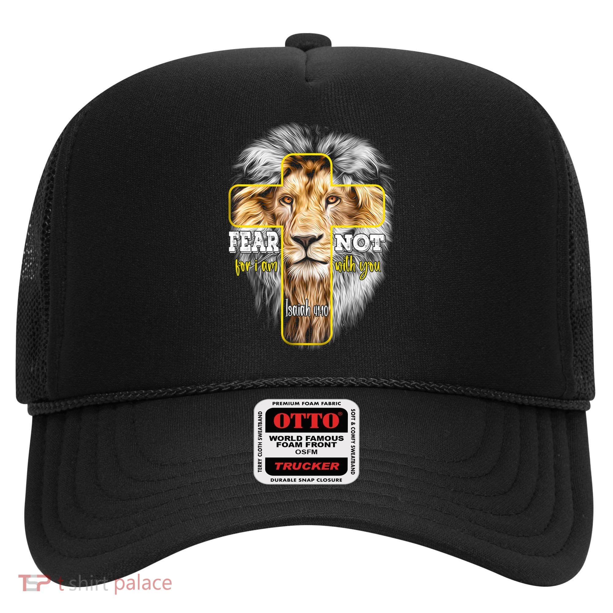Christian Religious Bible Verse Sayings Lion Fear Scripture Hat