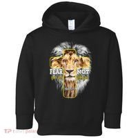 Christian Religious Bible Verse Sayings Lion Fear Scripture Toddler Hoodie thumb 0
