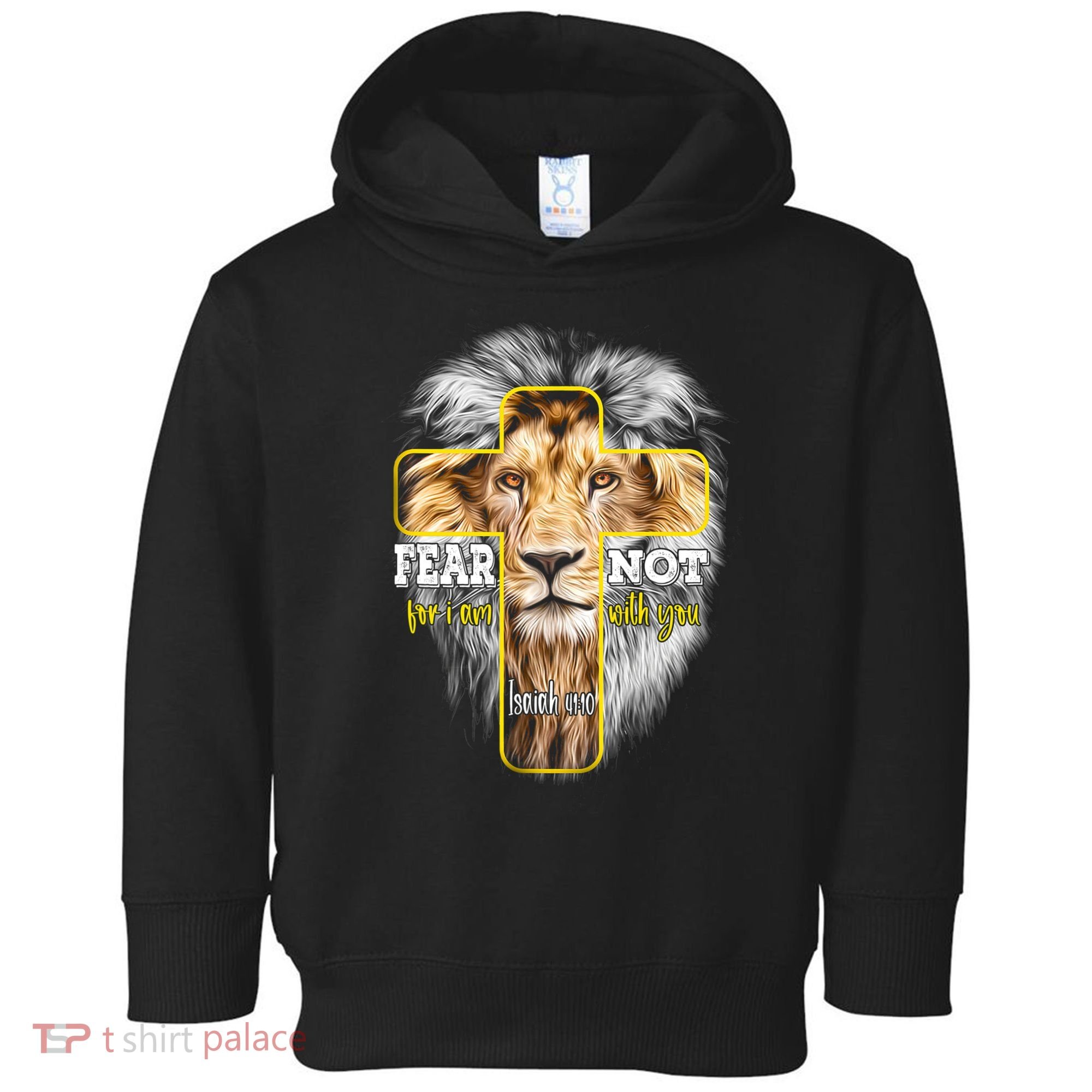 Christian Religious Bible Verse Sayings Lion Fear Scripture Toddler Hoodie