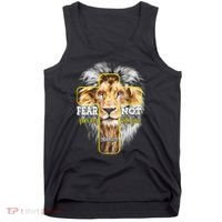 Christian Religious Bible Verse Sayings Lion Fear Scripture Tank Top thumb 0