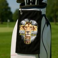 Christian Religious Bible Verse Sayings Lion Fear Scripture Golf Towel thumb 2