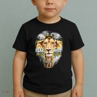 Christian Religious Bible Verse Sayings Lion Fear Scripture Toddler T-Shirt thumb 2