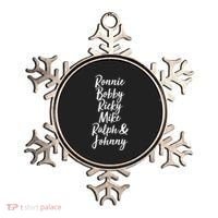 Cool Ronnie Bobby Ricky Mike Ralph And Johnny Ornament thumb 0
