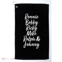 Cool Ronnie Bobby Ricky Mike Ralph And Johnny Golf Towel thumb 0