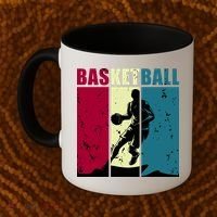 Classic Retro Basketball Coffee Mug thumb 2