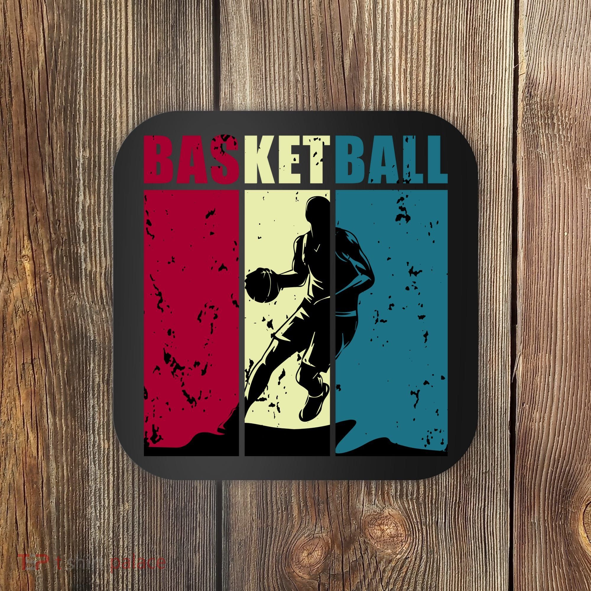 Classic Retro Basketball Coaster