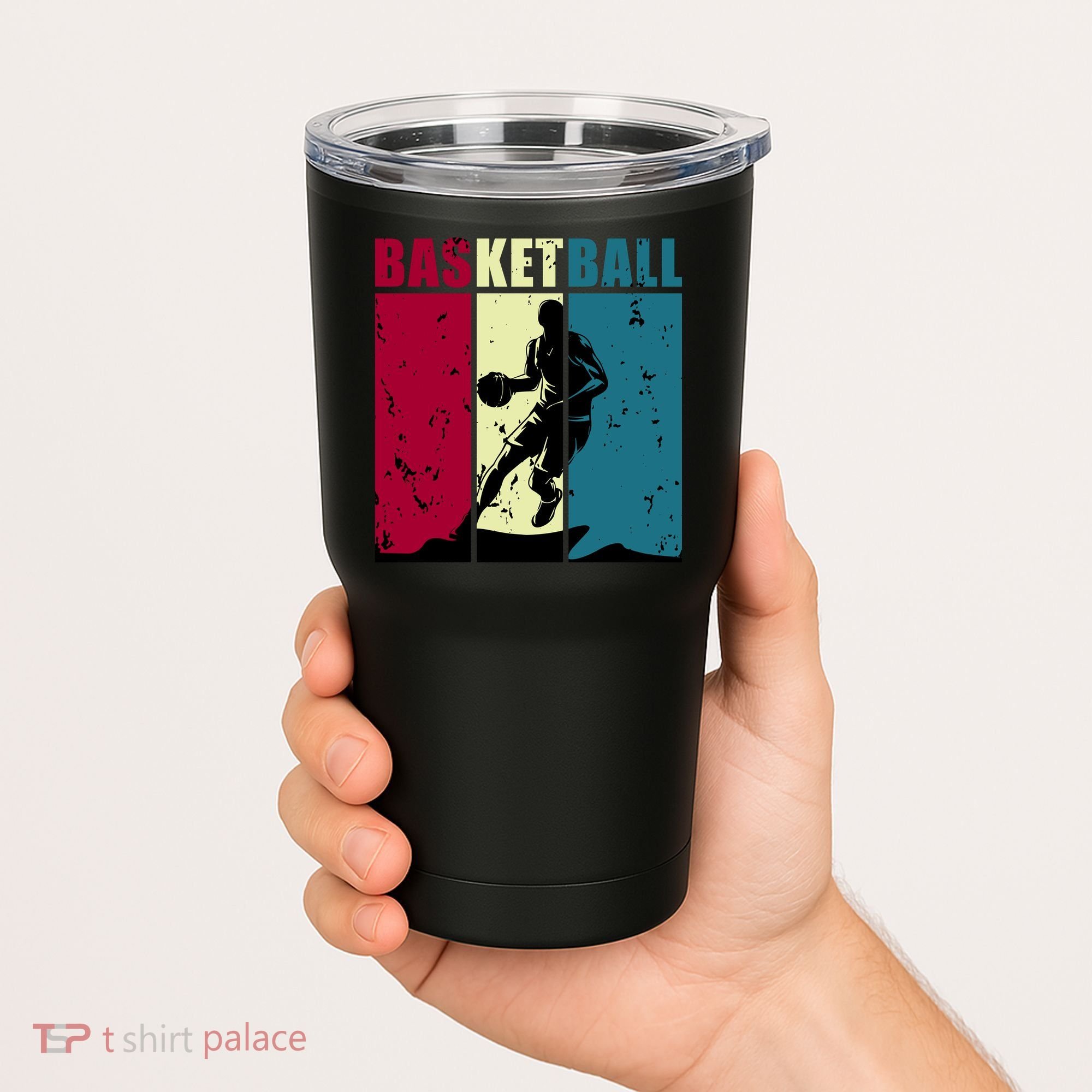 Classic Retro Basketball Tumbler