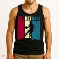 Classic Retro Basketball Tank Top thumb 3