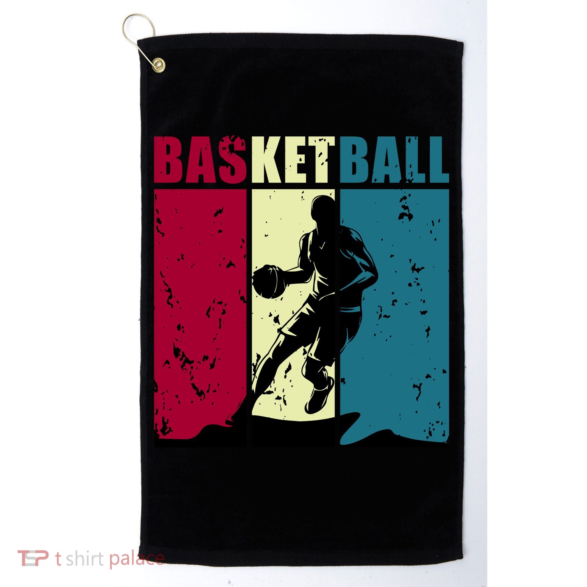 Classic Retro Basketball Golf Towel