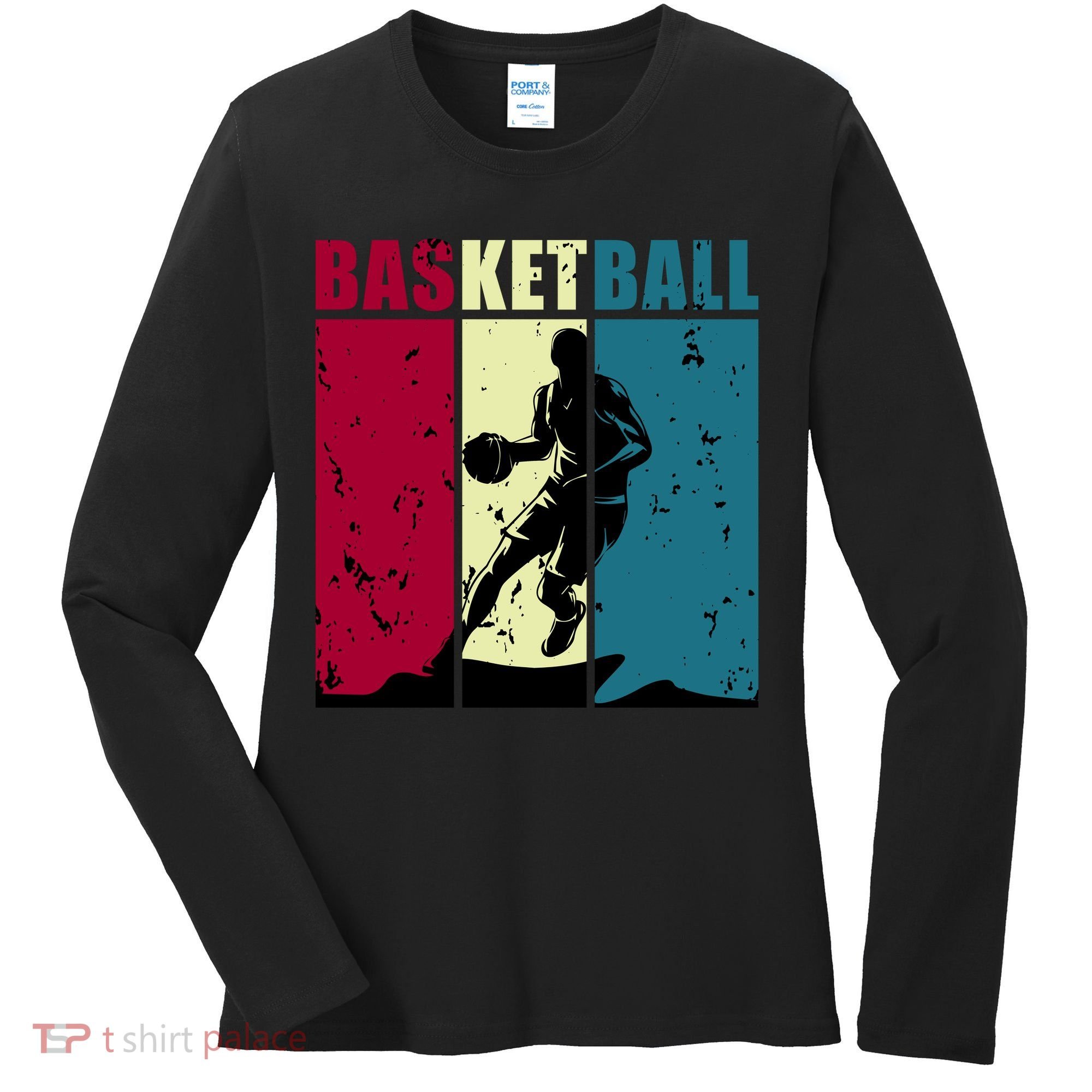 Classic Retro Basketball Women's Long Sleeve Shirt