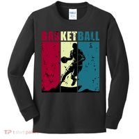 Classic Retro Basketball Kids Long Sleeve Shirt thumb 0