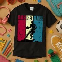 Classic Retro Basketball Kids T-Shirt thumb 3