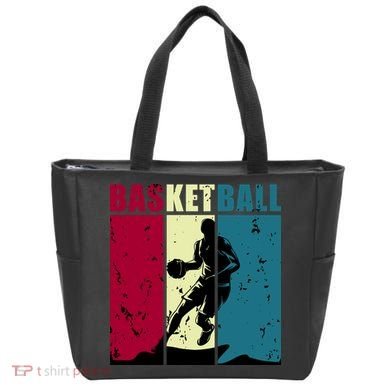 Classic Retro Basketball Tote Bag