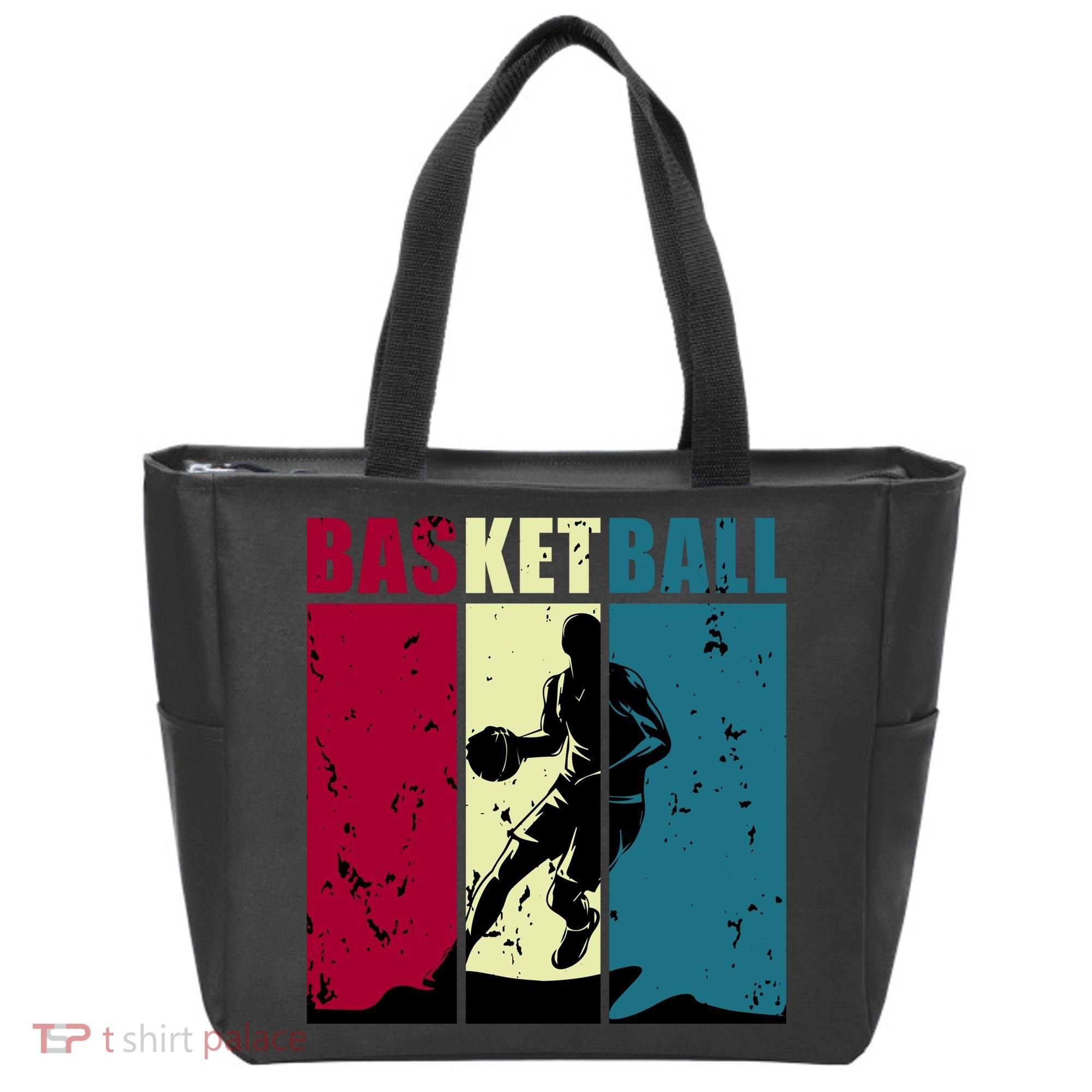 Classic Retro Basketball Tote Bag