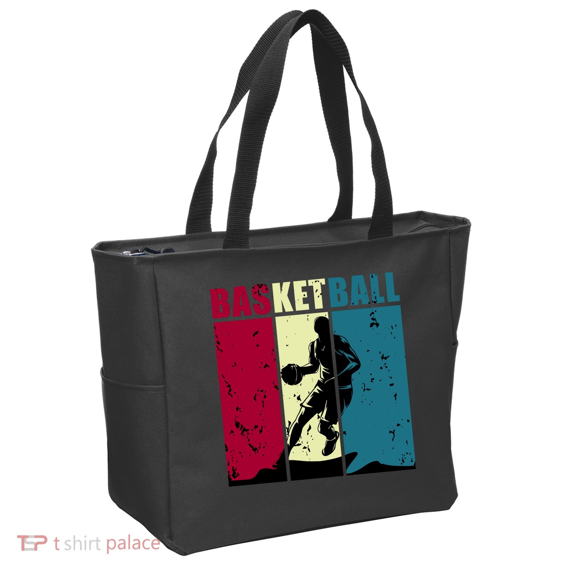 Classic Retro Basketball Tote Bag