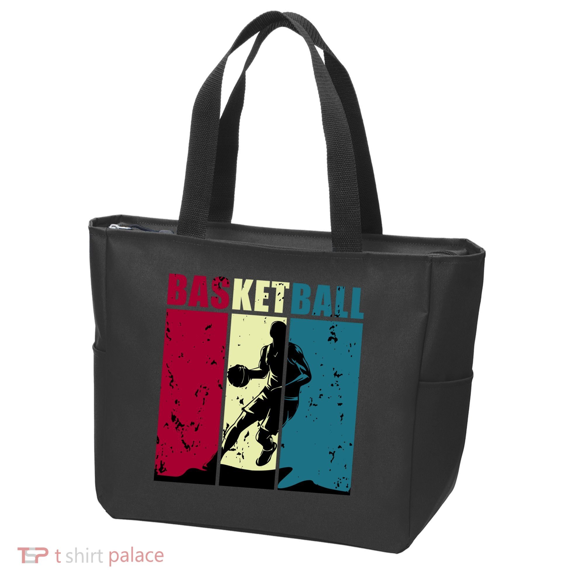 Classic Retro Basketball Tote Bag