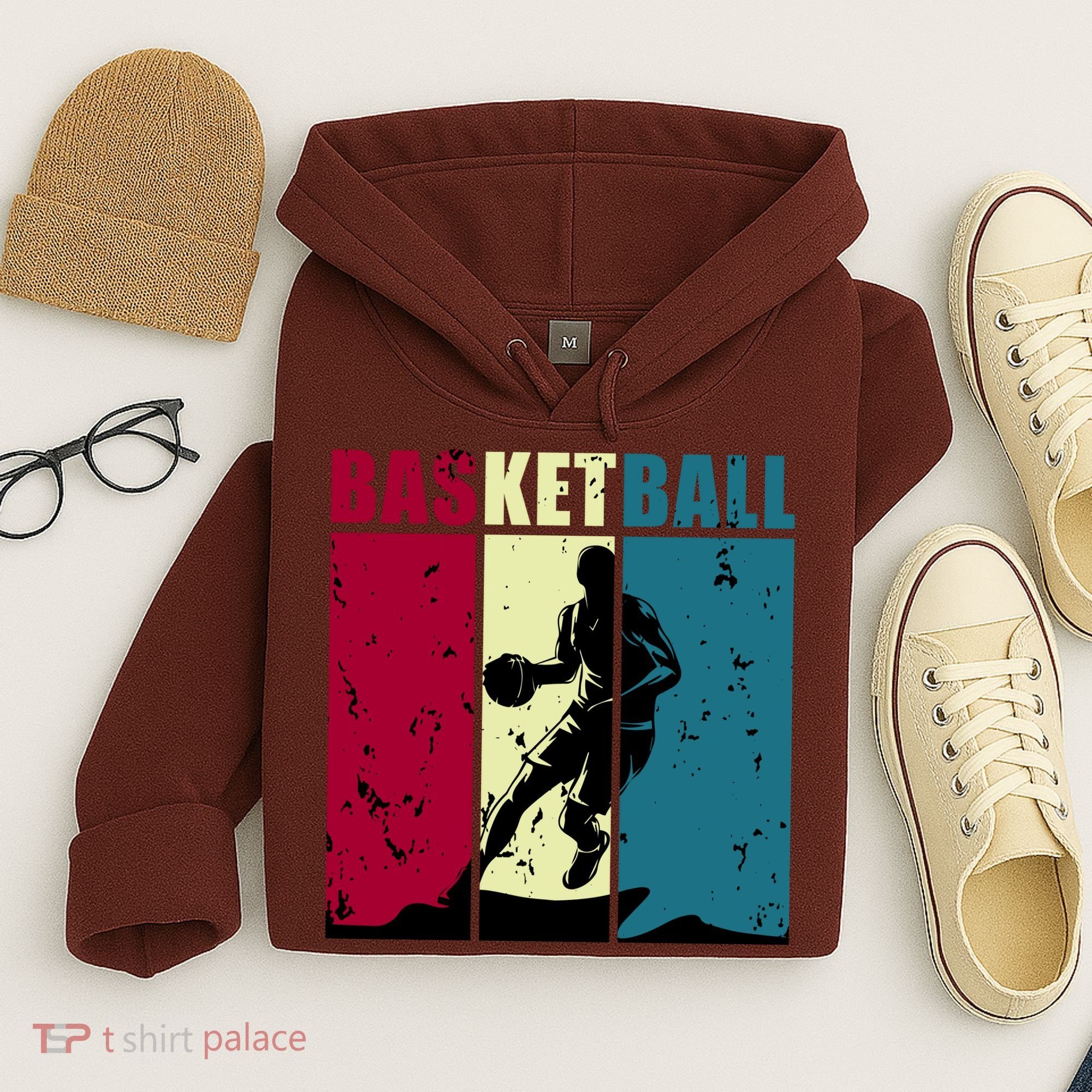 Classic Retro Basketball Hoodie