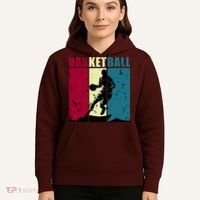Classic Retro Basketball Hoodie thumb 5