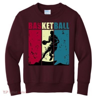 Classic Retro Basketball Kids Sweatshirt