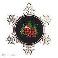 Classic Red & Black Christmas Buffalo Plaid Rhino Pajamas Ornament thumb 0
