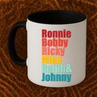 Cool Ronnie Bobby Ricky Mike Ralph And Johnny Coffee Mug thumb 2