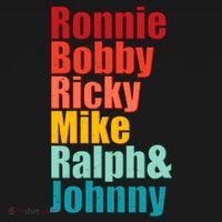 Cool Ronnie Bobby Ricky Mike Ralph And Johnny Ornament thumb 1