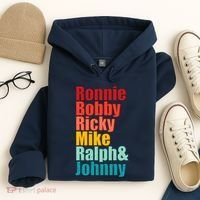 Cool Ronnie Bobby Ricky Mike Ralph And Johnny Hoodie thumb 4