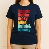 Cool Ronnie Bobby Ricky Mike Ralph And Johnny T-Shirt thumb 4