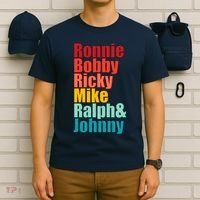 Cool Ronnie Bobby Ricky Mike Ralph And Johnny T-Shirt thumb 6