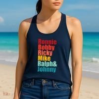 Cool Ronnie Bobby Ricky Mike Ralph And Johnny Women's Tank Top thumb 2