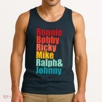 Cool Ronnie Bobby Ricky Mike Ralph And Johnny Tank Top thumb 3