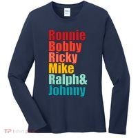 Cool Ronnie Bobby Ricky Mike Ralph And Johnny Women's Long Sleeve Shirt thumb 0