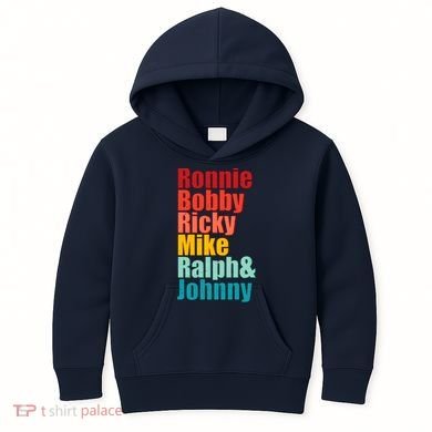 Cool Ronnie Bobby Ricky Mike Ralph And Johnny Kids Hoodie