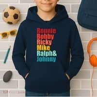 Cool Ronnie Bobby Ricky Mike Ralph And Johnny Kids Hoodie thumb 2