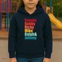 Cool Ronnie Bobby Ricky Mike Ralph And Johnny Kids Hoodie thumb 3