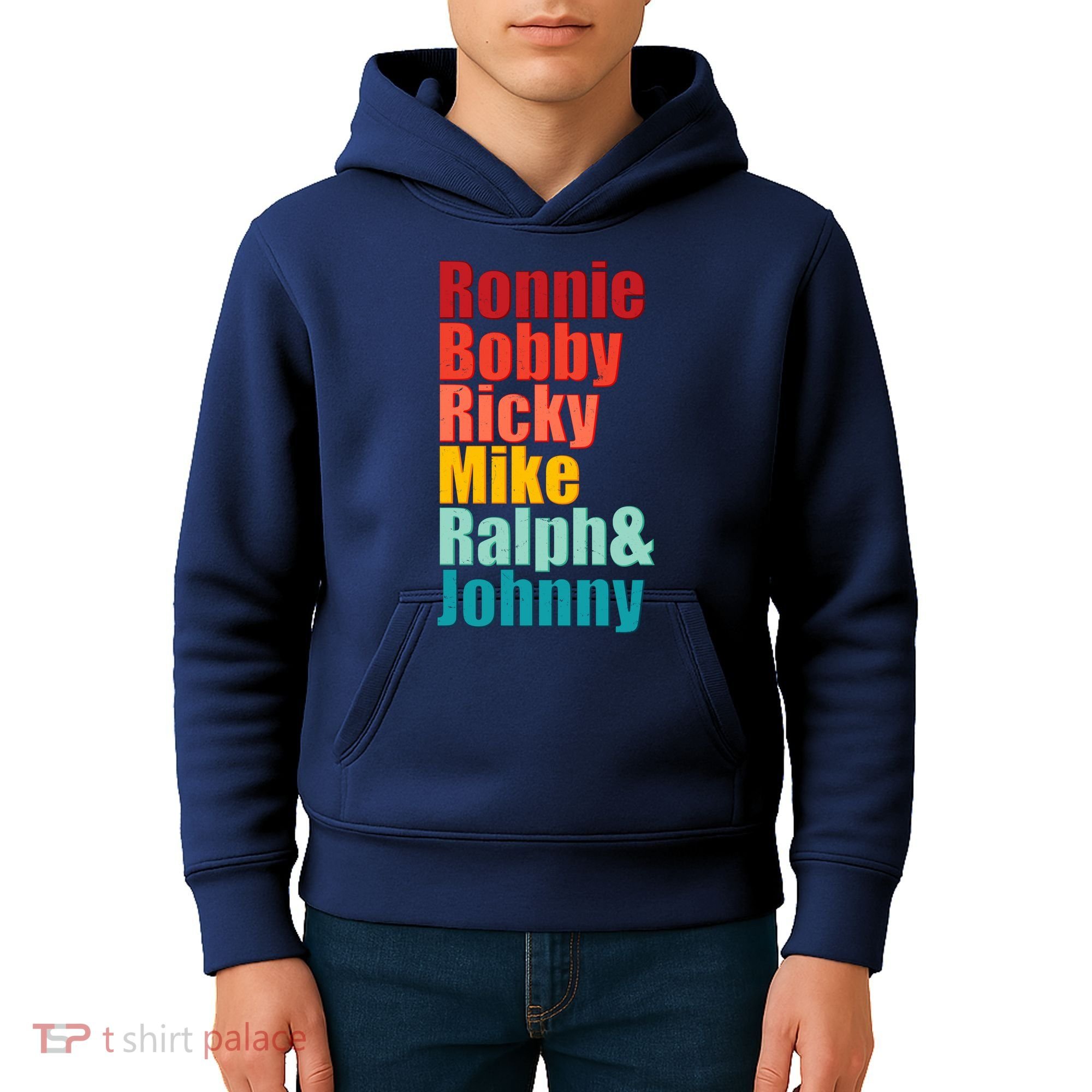 Cool Ronnie Bobby Ricky Mike Ralph And Johnny Kids Hoodie
