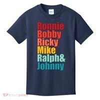 Cool Ronnie Bobby Ricky Mike Ralph And Johnny Kids T-Shirt thumb 0
