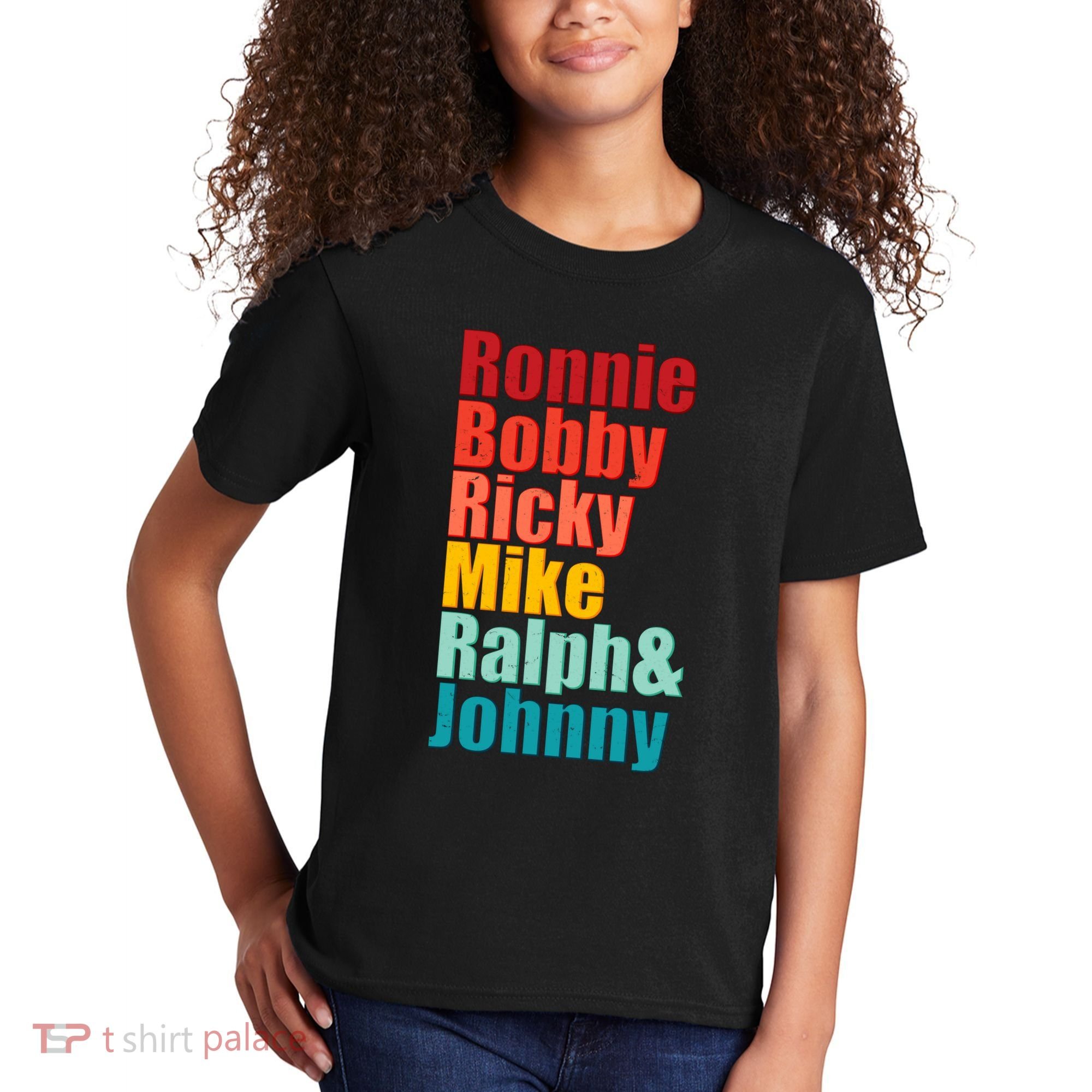 Cool Ronnie Bobby Ricky Mike Ralph And Johnny Kids T-Shirt