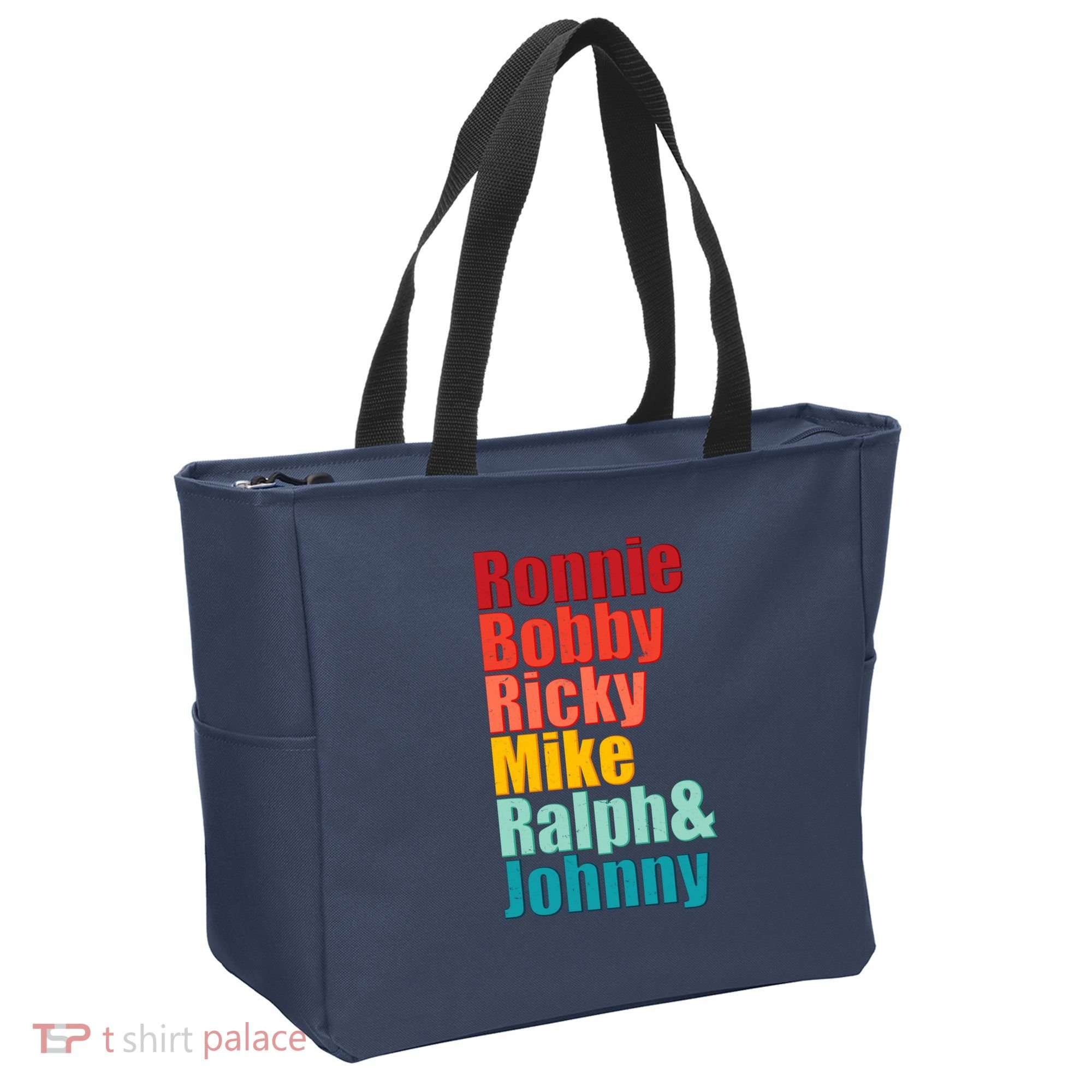 Cool Ronnie Bobby Ricky Mike Ralph And Johnny Tote Bag