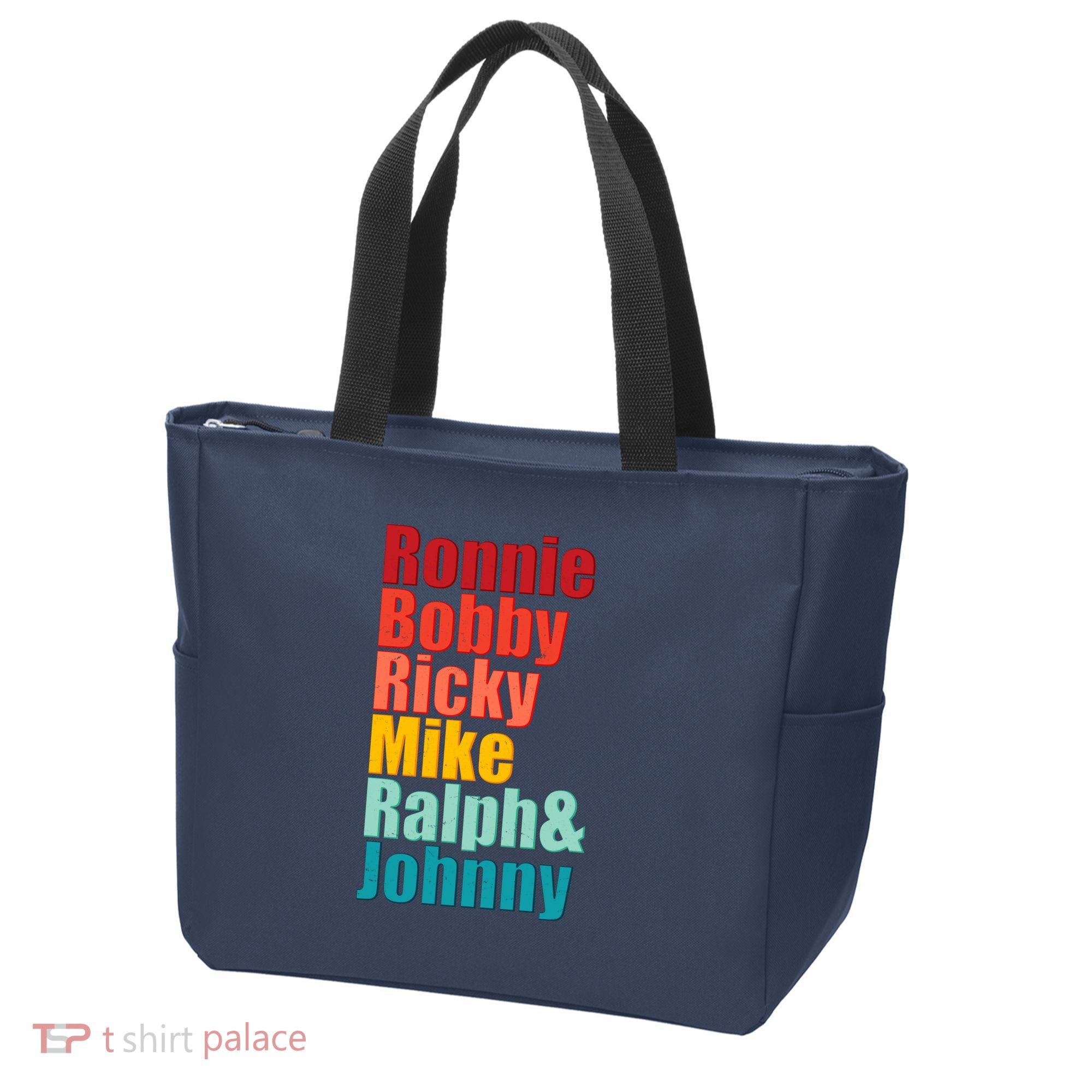 Cool Ronnie Bobby Ricky Mike Ralph And Johnny Tote Bag
