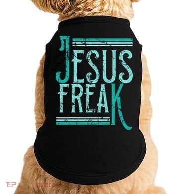 Christian Religious Bible Jesus Freak Distressed Doggie Tank