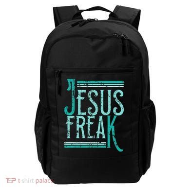 Christian Religious Bible Jesus Freak Distressed Backpack