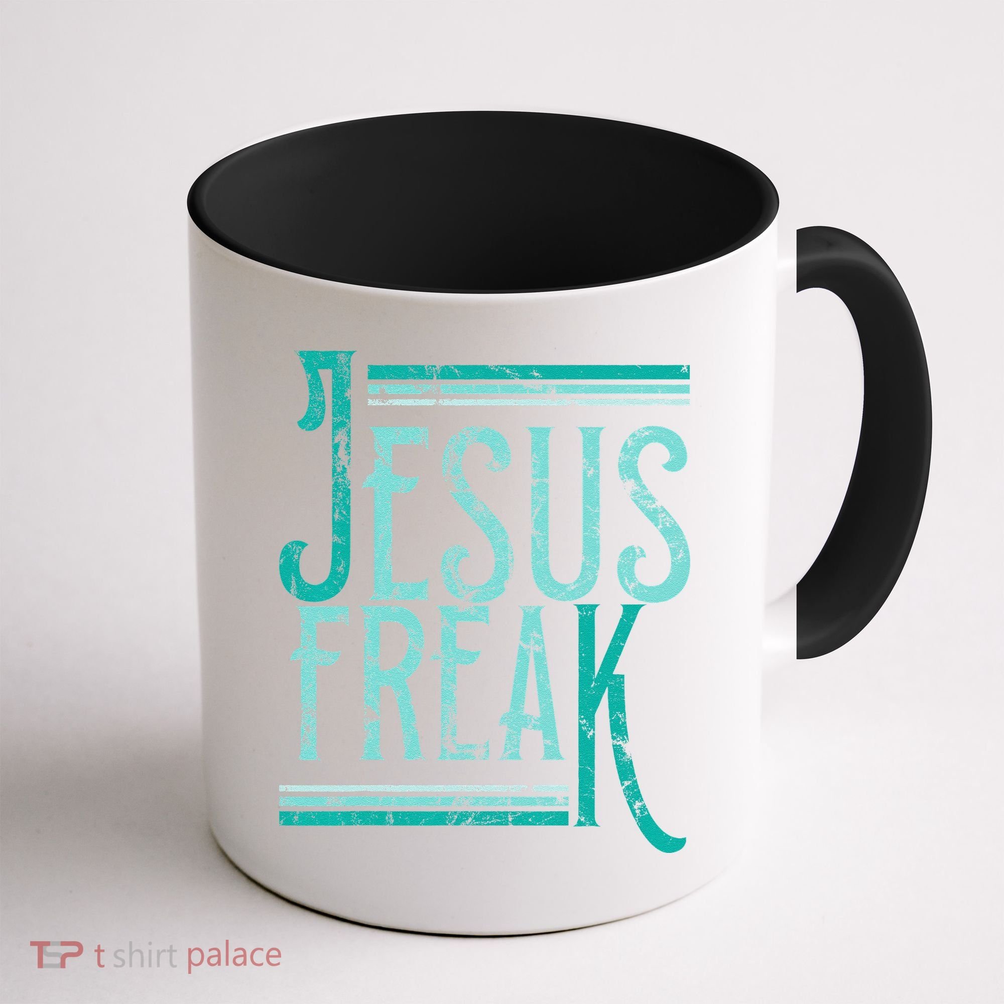 Christian Religious Bible Jesus Freak Distressed Coffee Mug