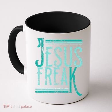 Christian Religious Bible Jesus Freak Distressed Coffee Mug