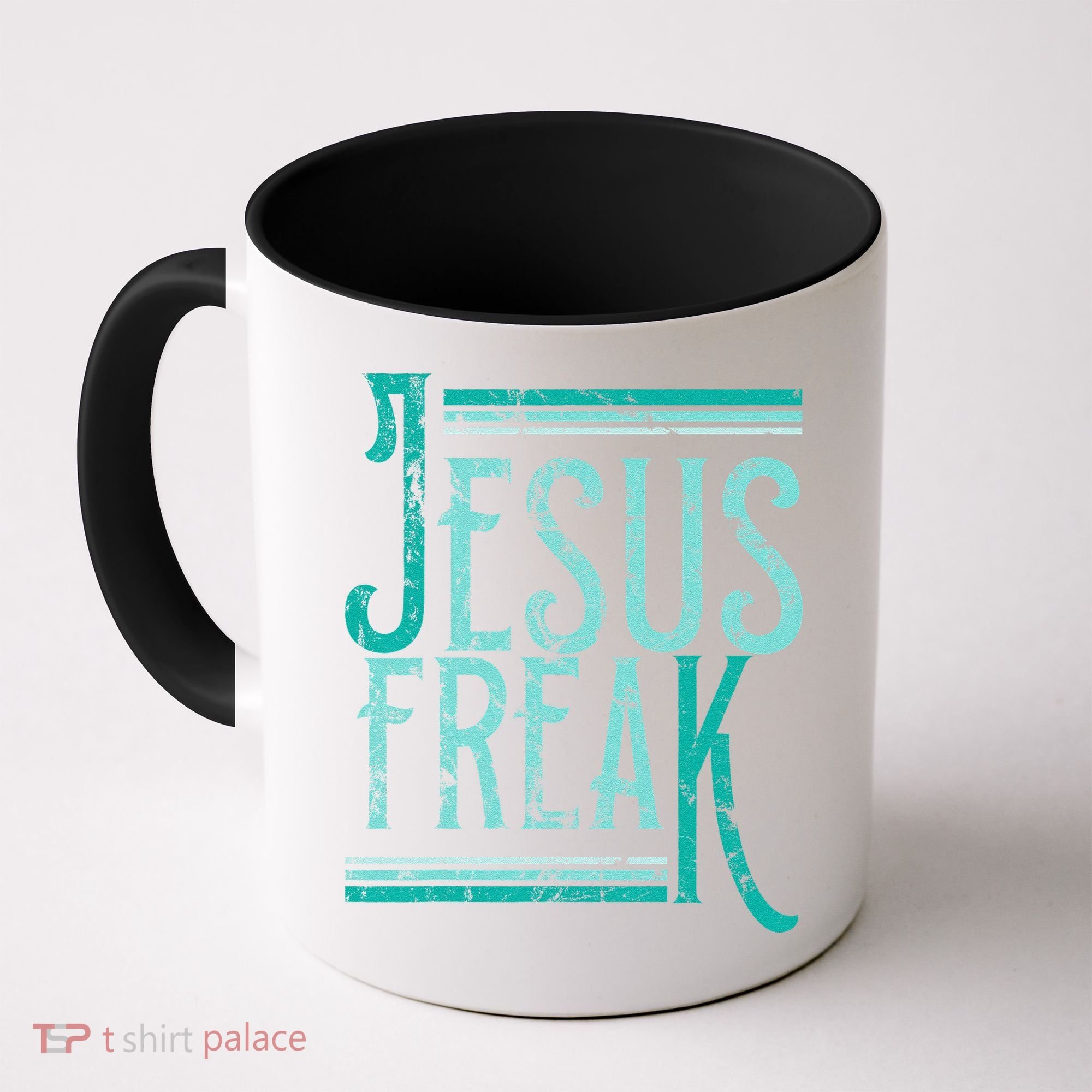 Christian Religious Bible Jesus Freak Distressed Coffee Mug