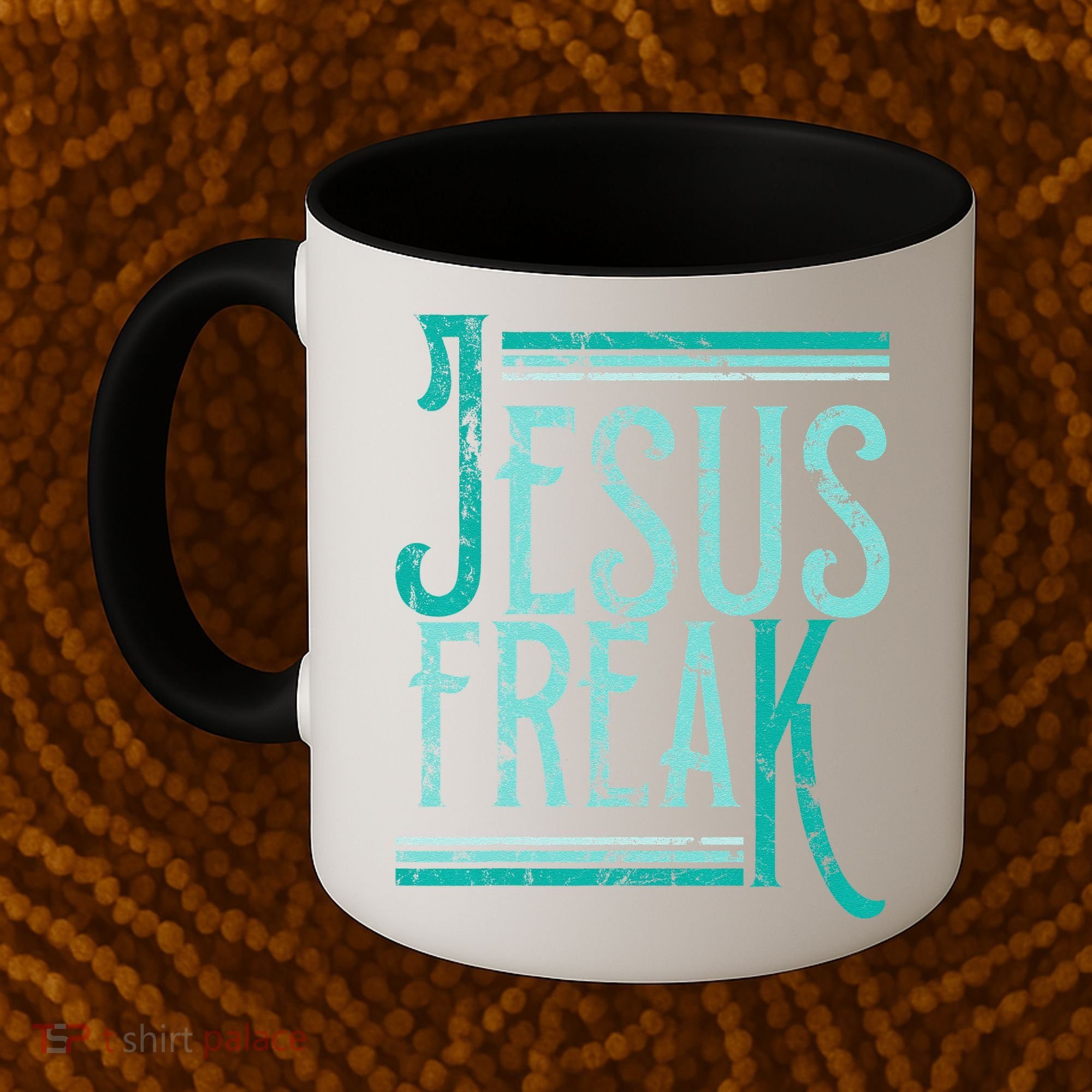 Christian Religious Bible Jesus Freak Distressed Coffee Mug