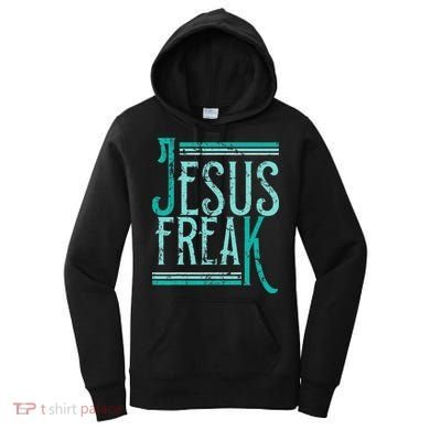 Christian Religious Bible Jesus Freak Distressed Women's Hoodie
