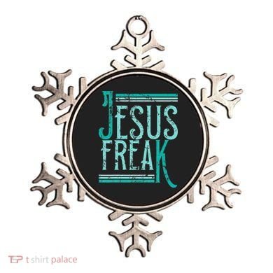 Christian Religious Bible Jesus Freak Distressed Ornament